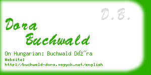 dora buchwald business card